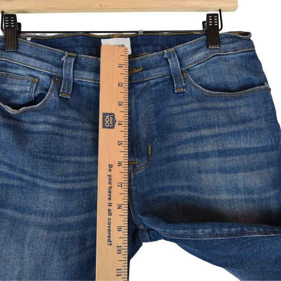 HUDSON Krista Super Skinny Jeans 29 Blue Mid Rise Distressed Wash Stretch Denim - Picture 6 of 10